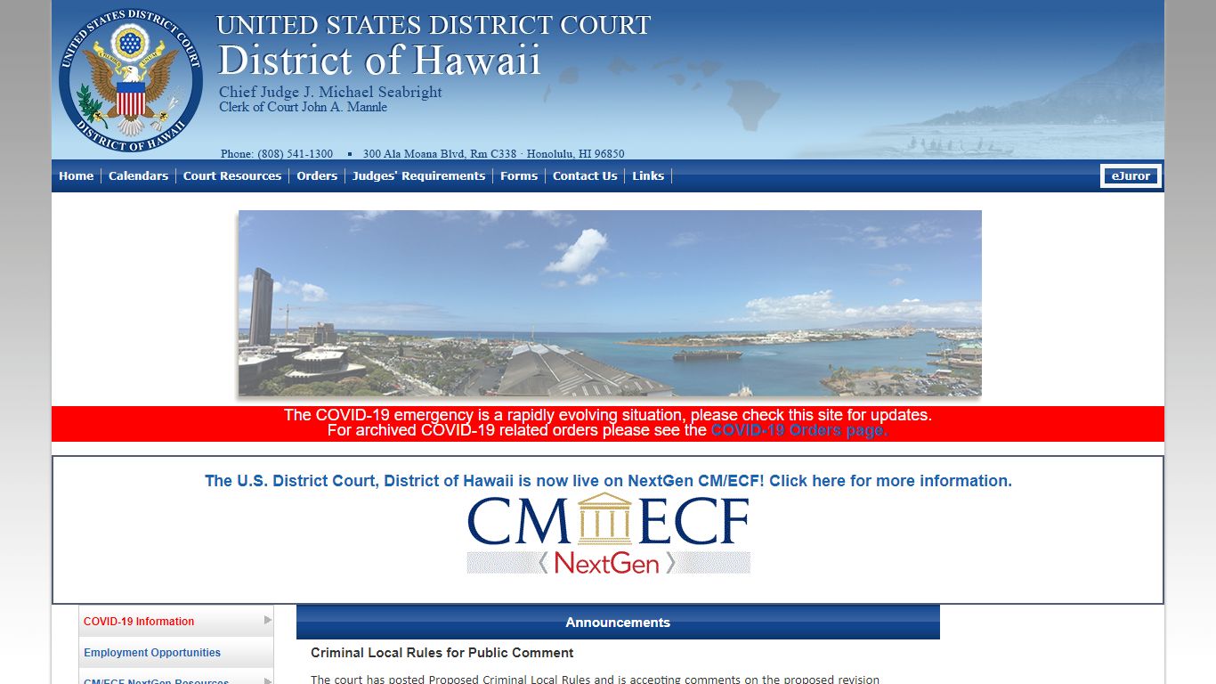 United States District Court - District of Hawaii